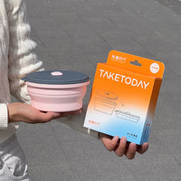 Collapsible Silicone Bowl with Lid - Portable Food Container for Travel, Camping, and Picnics