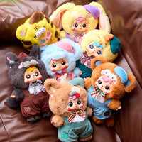 San Xiaomao Pet Cafe Plush Blind Box Toy Set with Changeable Clothes and Bag Charm