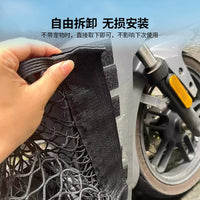 Electric Scooter Pet Carrier Basket with Anti-Drop Net Cover for Cats and Small Dogs