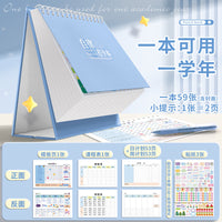 Kabaxiong Self-Discipline Punch-In Notebook for Students Daily Study Planner Kids Summer Habit Tracker