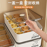 Underwear Storage Box with Dividers for Bras, Underwear, and Socks, Wardrobe Drawer Organizer