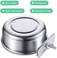 Stainless Steel Parrot Feeder Cup for Small Birds
