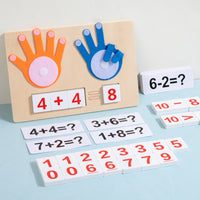Montessori Wooden Finger Counting Board for Early Math Education
