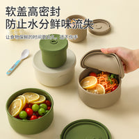 Portable Silicone Lunch Box Microwaveable Food Container