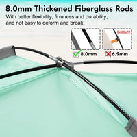 Portable Pop-Up Beach Tent with UV Protection and Ventilation for Camping & Outdoors