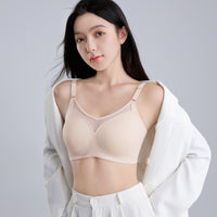 Seamless Wireless Bra with Fixed Pads for Lift and Support