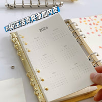 Expandable 2-Fold Side-Insert Ring Binder Extension for M5/A7 Planners