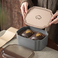 Yixing Zisha Ceramic Tea Caddy with Airtight Spiral Lid for Loose Leaf Tea Storage