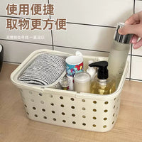 Portable Plastic Shower Caddy Basket with Handle for Bathroom Toiletries and Laundry
