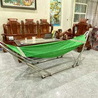 Portable Stainless Steel Hammock with Stand for Indoor/Outdoor Use