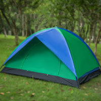 Double Layer Outdoor Camping Tent for 2-4 People, Beach Travel Shelter