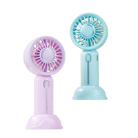 Portable USB Rechargeable Mini Handheld Desk Fan with Base