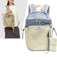 Embroidered Travel Sports Backpack with Detachable Pouch, 20-35L Capacity
