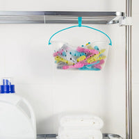 36-Pack Colorful Plastic Clothes Pegs with Basket for Drying Quilts and Mosquito Nets