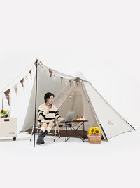 Luingbox Camping Box Silver-Coated Tarp Tent for Outdoor Picnics and Camping