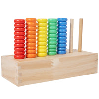 Montessori Rainbow Stacking Rings Sorting Box for Toddlers, Educational Color Recognition & Matching Toy