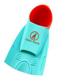 Ciellemarin Silicone Swim Fins for Freestyle and Breaststroke Training, Short Blade Flippers for Kids and Adults