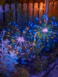 Solar Dandelion Firework Garden Stake Lights Outdoor Waterproof Landscape Decorative Lights for Yard Patio Lawn