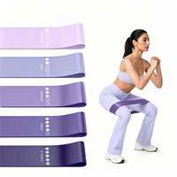 Natural Latex Resistance Bands Set for Home Fitness, Glute Training, Yoga & Strength