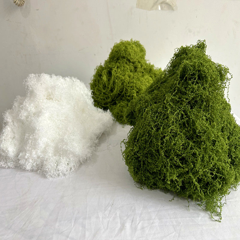 Artificial Moss Yarn Silk Grass Turf for Indoor Decor and Plant Walls