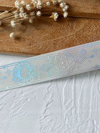 White Silver Hot Stamping Ribbon for DIY Ita Bag Decoration and Crafts