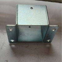 Galvanized Steel Fence Post Base for Outdoor Wood Square Tube Fencing