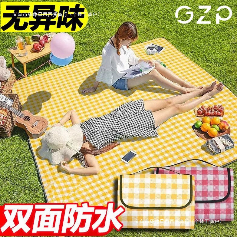 Portable Waterproof Picnic Mat Storage Bag for Outdoor Camping and Spring Outings