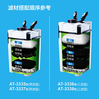 SOBO AT External Canister Filter for Aquarium Fish Tanks, Silent Water Circulation System