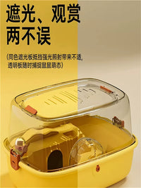 Luxury Hamster Villa Cage Easy Clean Acrylic Transparent Golden Bear Special House Extra Large Cheap Nest