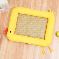 Washable Pet Cooling Mat Bed for Cats and Dogs, Summer Breathable Rattan Mat with Removable Cover