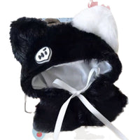 Doll Cloak Cape for 10cm/20cm Cotton Dolls, Cute Starry Rabbit Fur Design