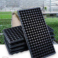 Seedling Starter Trays with Drainage Holes and Bottom Trays for Garden and Greenhouse