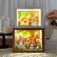 Starry Heartbeat Blind Box Display Case with Touch Light for DIY Scenes and Collectibles