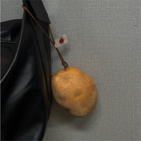 Fruit Car Rearview Mirror Hanging Ornament for Stress Relief and Bag Decoration