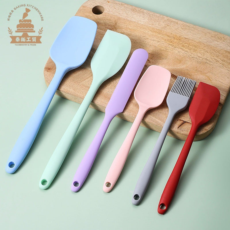 Silicone Spatula Cream Scraper for Baking and Cake Decorating, One-Piece Design