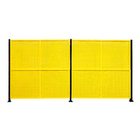 Perforated Workshop Safety Fence Panel, Thickened Isolation Barrier for Warehouses and Logistics