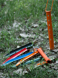 Outdoor Beach Ground Pegs, Seaside Canopy Windproof Fixed Tent Pegs, Cast Steel U-Shaped Extended Camping Tent Snow Pegs