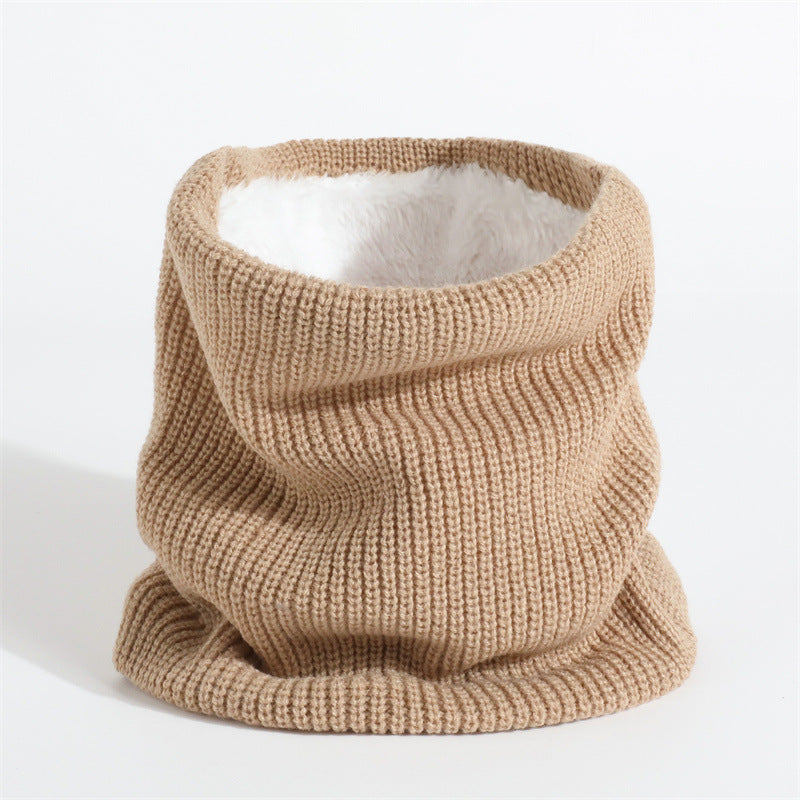 Winter Knitted Fleece Lined Neck Warmer Scarf for Cold Weather
