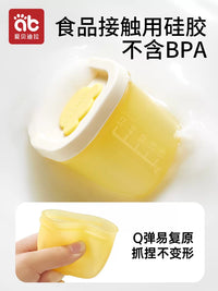 Baby Food Freezer Tray Silicone Mold for Purees and Soups, Soft Silicone Infant Tool Storage Ice Cube Tray Box