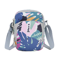 Women's Nylon Mini Crossbody Bag Vertical Shoulder Key Coin Purse