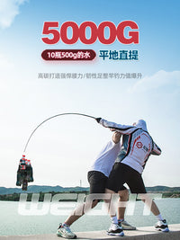 Rayqiang Carbon Fiber Heavy/Light Thunder Fishing Rod Set for Black Fish Lure Fishing