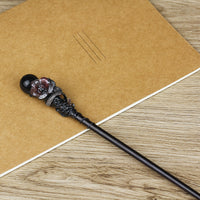 Crystal Element Magic Ritual Wand Wooden Stick for DIY Crafts and Fairy Props