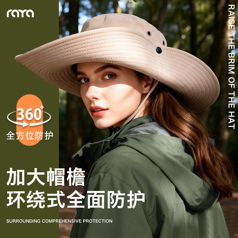 Unisex Denim Sun Hat with Wide Brim for Outdoor Activities