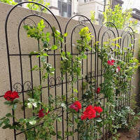 Metal Garden Trellis for Climbing Plants, Roses, Clematis - Outdoor Decorative Arch Support