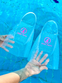 Ciellemarin Silicone Swim Fins for Freestyle and Breaststroke Training, Short Blade Flippers for Kids and Adults