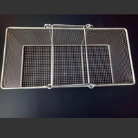 304 Stainless Steel Welded Wire Mesh Basket Rectangular Storage Filter Net