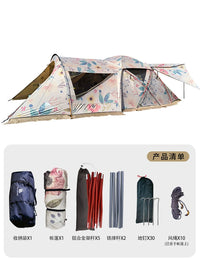Strong Rejuvenation Series 10-Person Outdoor Tunnel Tent, Waterproof Windproof Family Camping Shelter