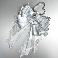 Ins-Style Ribbon Bowknot Pendant for Light Stick Decor, Ita Bag Charm, DIY Hair Accessory