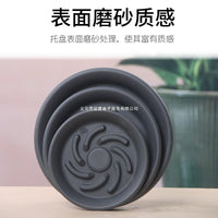 Round Plastic Plant Pot Saucer with Drainage Holes for Indoor Outdoor Use