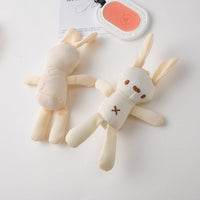 Cute XO Rabbit Plush Keychain Backpack Charm